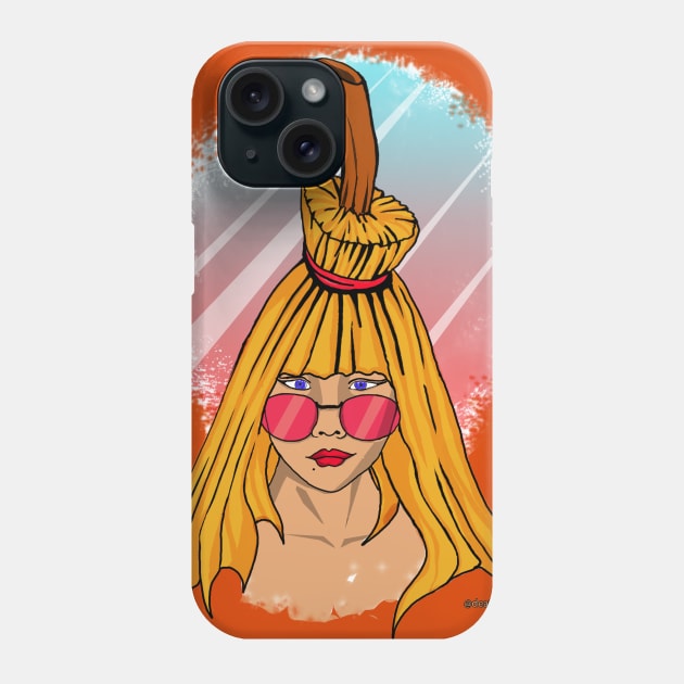 my hair is beautiful Phone Case by DEATHSTYLE MERCH