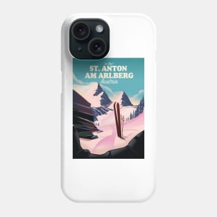 St. Anton am Arlberg Austrian ski Phone Case