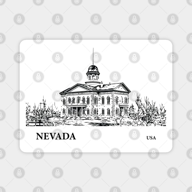 Nevada State USA Magnet by Lakeric
