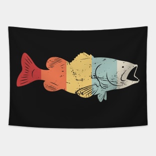 Retro Vintage Bass Fish Tapestry