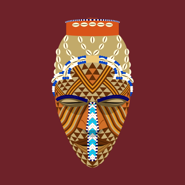African mask by tuditees