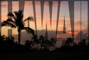 Hawaiian sunset Magnet