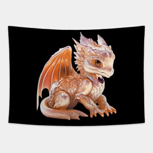 Grimgem Cute Dragon| Dragon Cove Design Tapestry