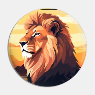 Lion Safari Animal Beauty Nature Wildlife Discovery Pin