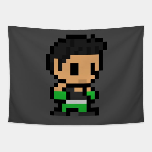 pixelated little mac Tapestry by sweendle