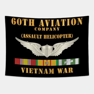 60th Aviation Company (Assault Helicopter) w  Aviator Badge w VN SVC x 300 Tapestry