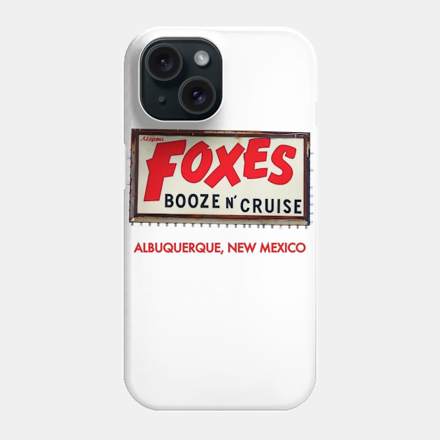 Foxes Booze N' Cruise Sign Phone Case by StormMiguel - SMF