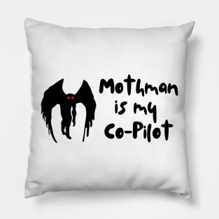 Mothman is my co-pilot Pillow