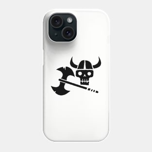 Just a Viking Skull Black Phone Case