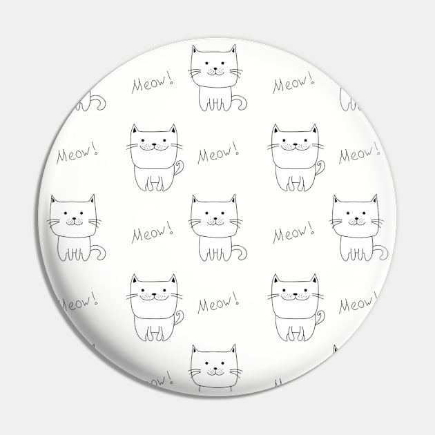 Doodle cat funny. Perfect present for mom mother dad father friend him or her Pin by SerenityByAlex