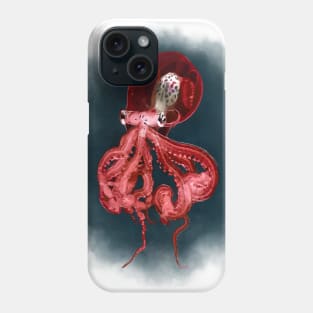 Cephalopod (red version) Phone Case