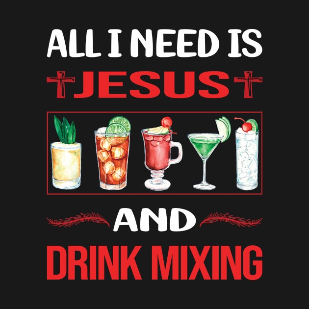 Funny Jesus Drink Mixing Mixologist Mixology Cocktail Bartending Bartender by Happy Life