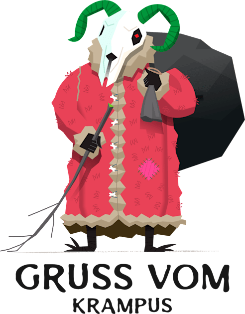 Gruss Vom Krampus Kids T-Shirt by soondoock