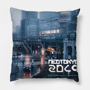 Blue Yellow Vibe in Tokyo Pillow