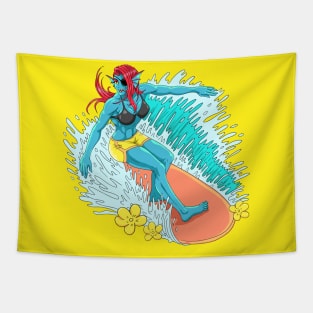 Summer Undyne from Undertale T-Shirt Tapestry