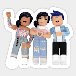 Girl Roblox Stickers Teepublic - the boys and girls sleepover roblox