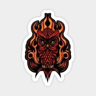 Fire Owl Magnet