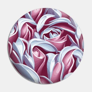 Pink Flower Art Pin