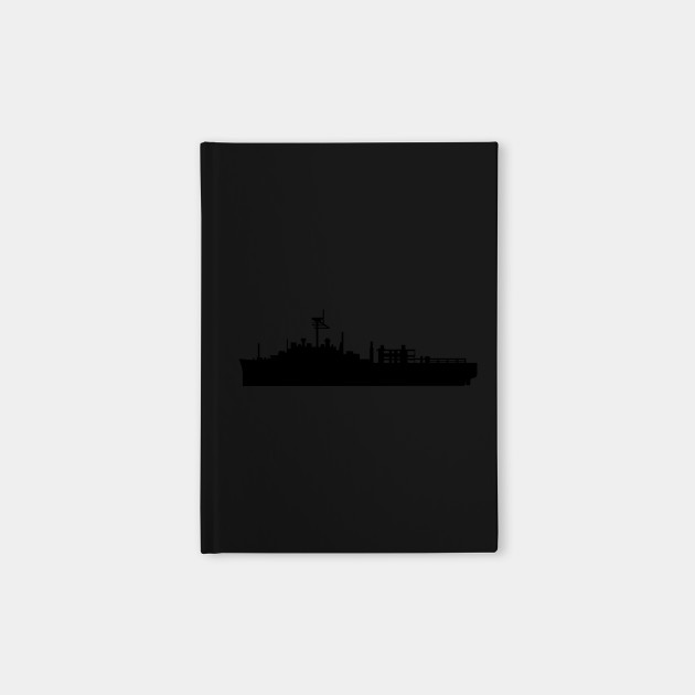Uss Alamo Lsd 33 Ship Silhouette Uss Notebook Teepublic