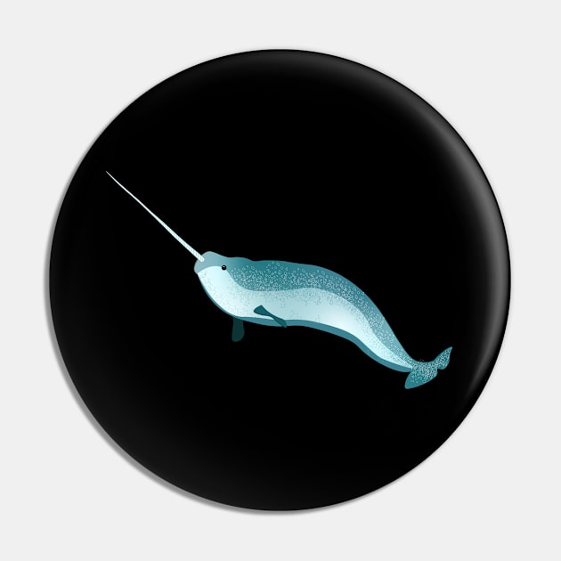 Majestic Narwhal Pin by Design Garden