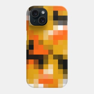 Original Pixelated Orange Retro Style Camouflage Design Phone Case