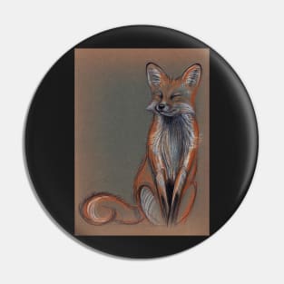 Foxy - Original prisma pencil drawing of a beautiful fox Pin