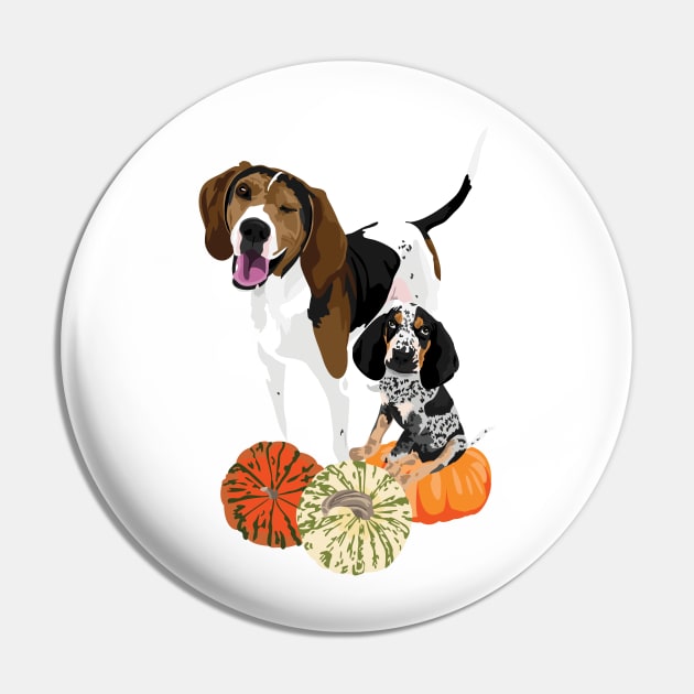 Coonhound Fall 1 Pin by TeriMartin
