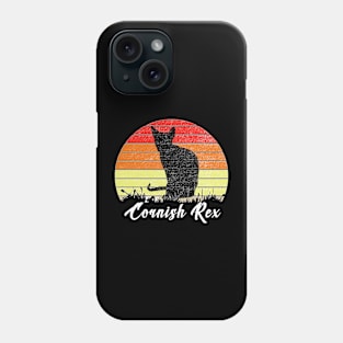 Cats 365 Cornish Rex Cat Lover Gift Retro Phone Case