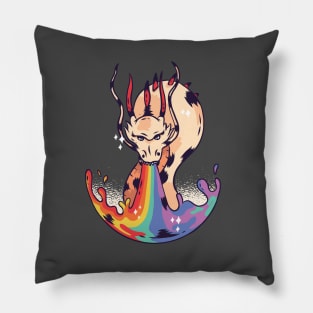 Rainbow Dragon Flame Pillow