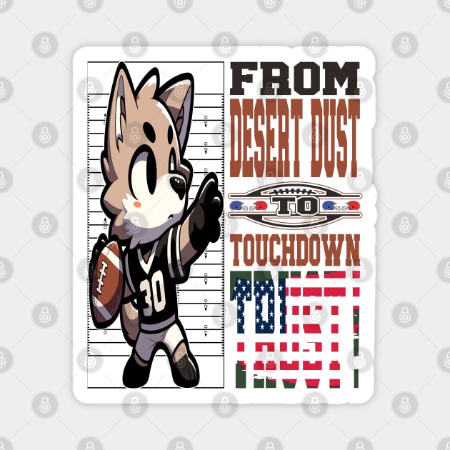 Coyote's Football Dream Magnet by maknatess