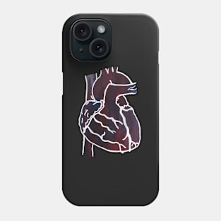 Gouached Heart Phone Case