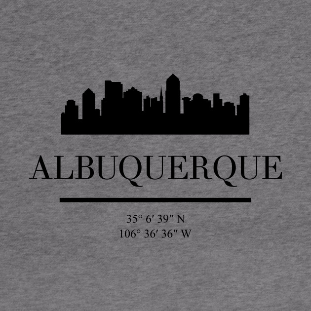 Albuquerque New Mexico Black Silhouette Skyline Art Albuquerque