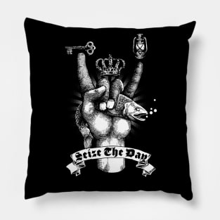 Fisherman seize the day! Pillow