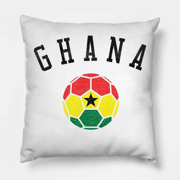 Ghana Soccer Team Heritage Flag Pillow by ryanjaycruz