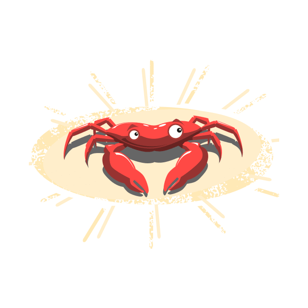 Happy Crab by sketchtodigital