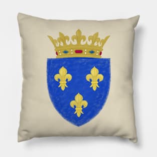 Small Coat of Arms, Kingdom of France Pillow