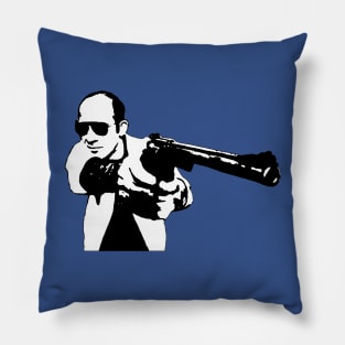 Hunter S Thompson - Gun - Large Pillow