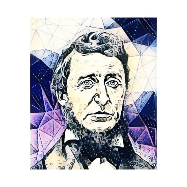 Henry David Thoreau Portrait | Henry David Thoreau Artwork 14 by JustLit