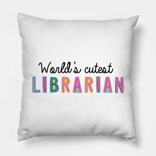 Librarian Gifts | World's cutest Librarian Pillow