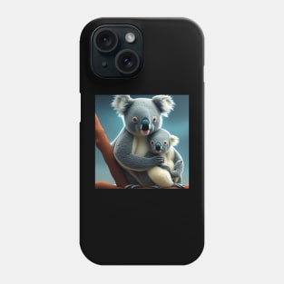 Cute Koala Bear Mom and Baby Phone Case