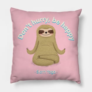 Lazy Sloth Funny Yoga Pillow