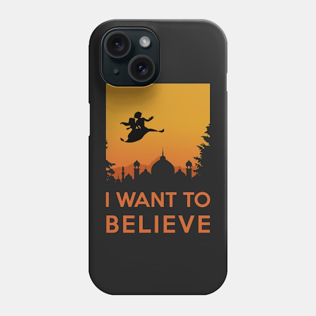 I want to believe - Aladdin flying carpet in the Orient Phone Case by Quentin1984