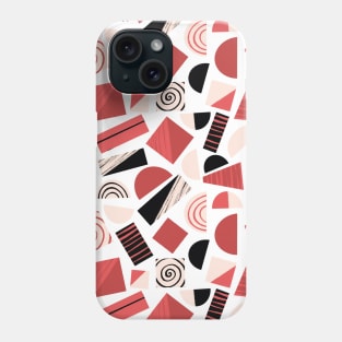 Mod Art Collage Red Black Pink Phone Case