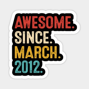 vintage birthday march 2012 Magnet