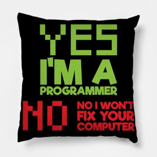 I'm a programmer Pillow