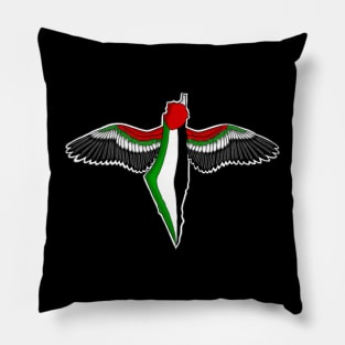 PALESTINE WILL BE FREE (WRITING ON BACK) Pillow