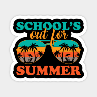 School's out for summer vintage summer gift Magnet
