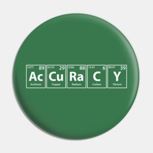 Accuracy (Ac-Cu-Ra-C-Y) Periodic Elements Spelling Pin