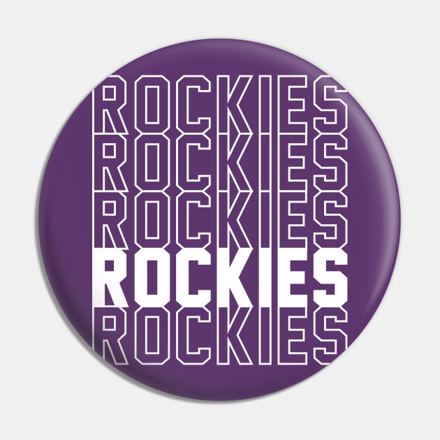 ROCKIES Pin by Throwzack