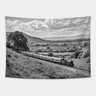 King Edward II and the Malverns - Black and White Tapestry